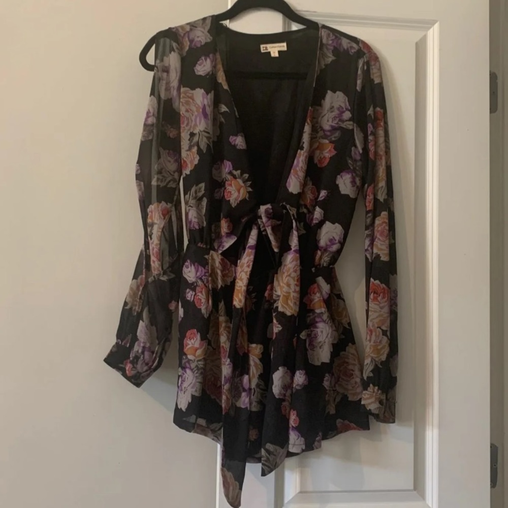 Vintage floral romper